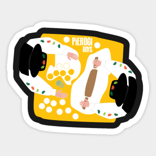 Pierogi Boys Rolling Out the Dough Mural Sticker